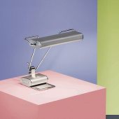 Dimmbare Schreibtischleuchte Aluminium Design Höhe 49 cm verstellbar für Led Leuchtmittel 