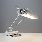 Hochwertige Schreibtischlampe für zwei Led Leuchtmittel auch dimmbar Höhe 49 cm
