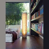 Bodenleuchte mit dimmbarem Led Licht von Belux Design Lampen in weiss