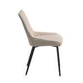 Speisezimmer Möbel Stuhl Stoff sandfarben schönes Design stabil und bequem