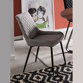 Bequemer Stuhl mit schöner Rautensteppung im Rückenteil exclusives Möbel für Ihr Esszimmer 
